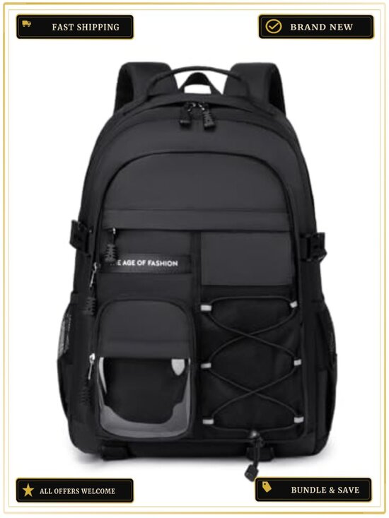 Laptop Backpack for Teens Kids Bookbag Middle School 15.6 Inch Waterproof main image 4